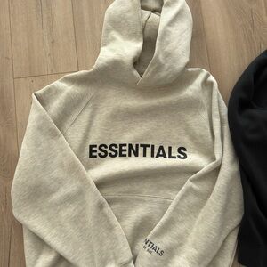 Authentic Essentials Oat Colour Hoodie